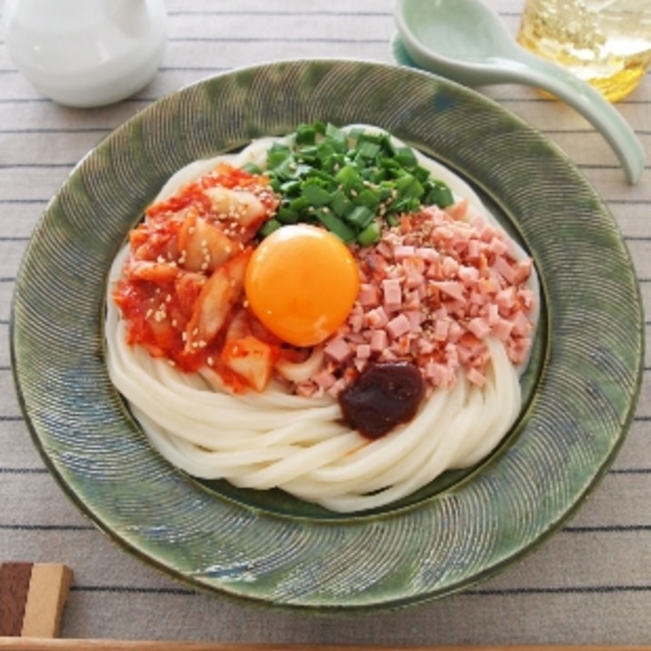 キムチの簡単まぜうどん